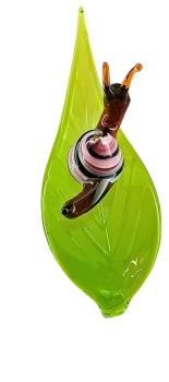 Orchideenstab, Blatt mit Schnecke -rosa- (normale Ausf.)